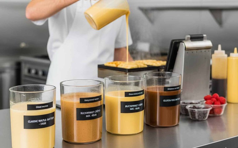 A Restaurant Owner Preparing Batter For A Busy Serving Day